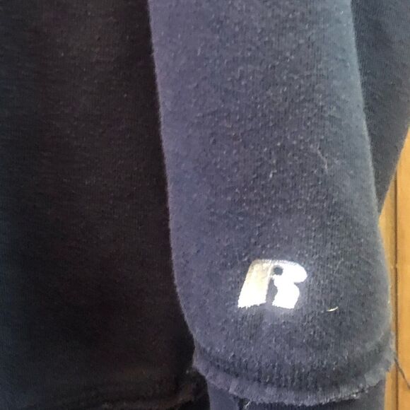 Penn State Nittany Lions Distressed Appliquéd Hooded Sweatshirt Blue Size 2X - Picture 6 of 8